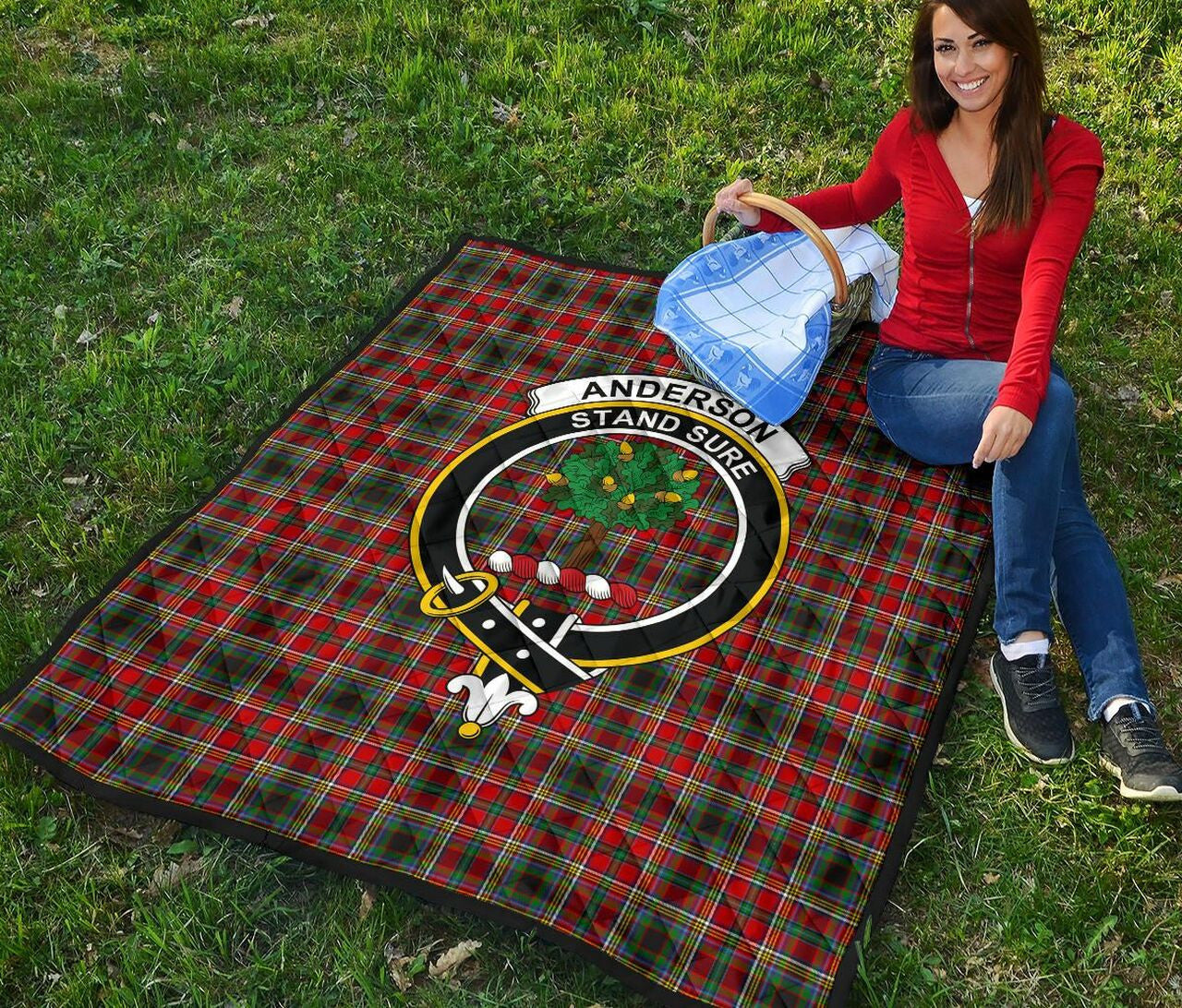 Anderson of Arbrake Tartan Classic Crest Premium Quilt