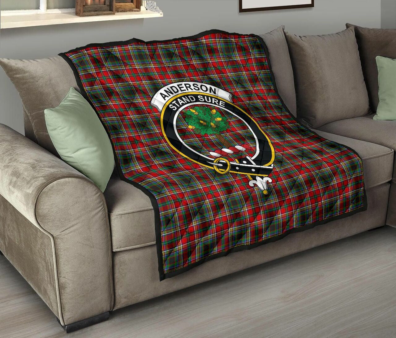 Anderson of Arbrake Tartan Classic Crest Premium Quilt