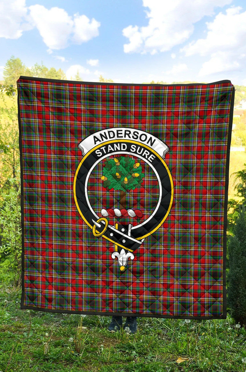 Anderson of Arbrake Tartan Classic Crest Premium Quilt