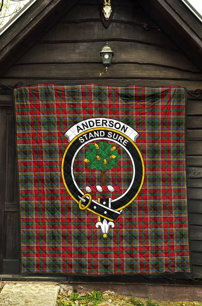 Anderson of Arbrake Tartan Classic Crest Premium Quilt