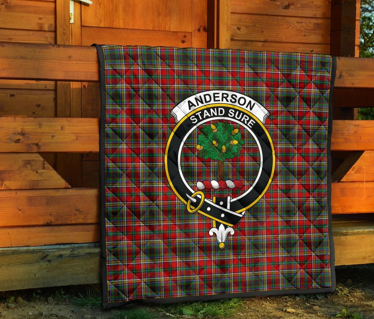 Anderson of Arbrake Tartan Classic Crest Premium Quilt