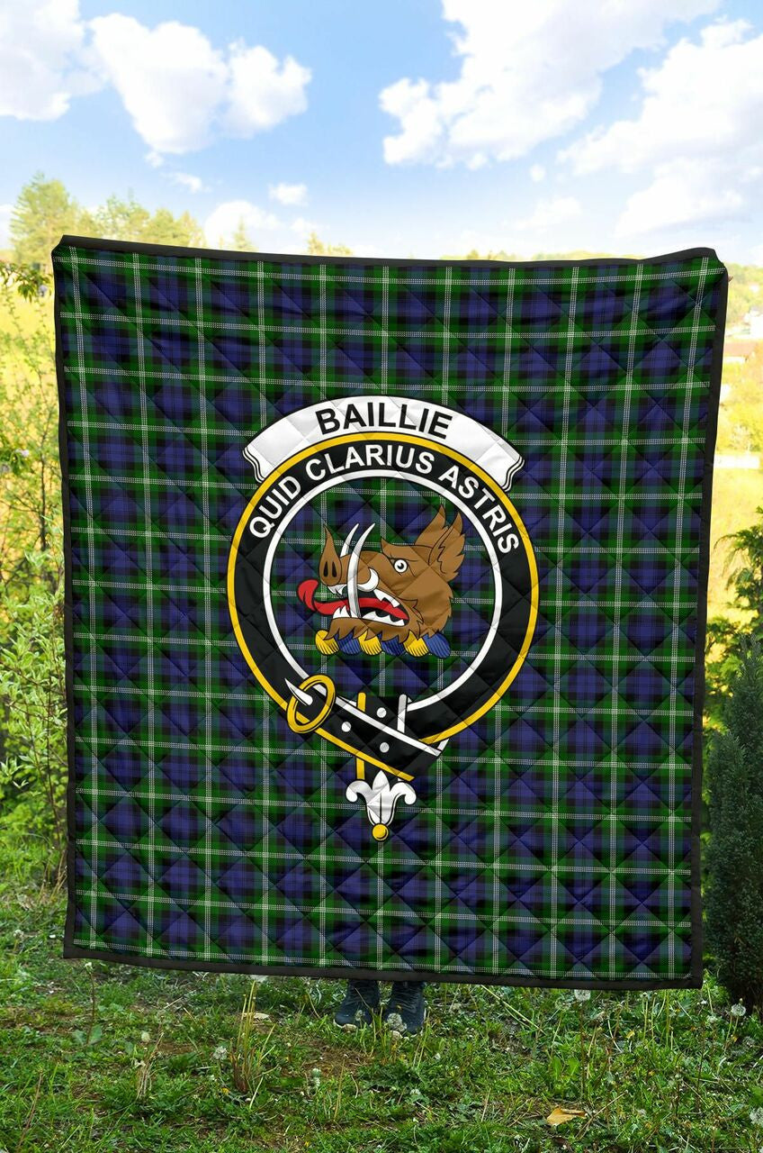 Baillie Modern Tartan Classic Crest Premium Quilt