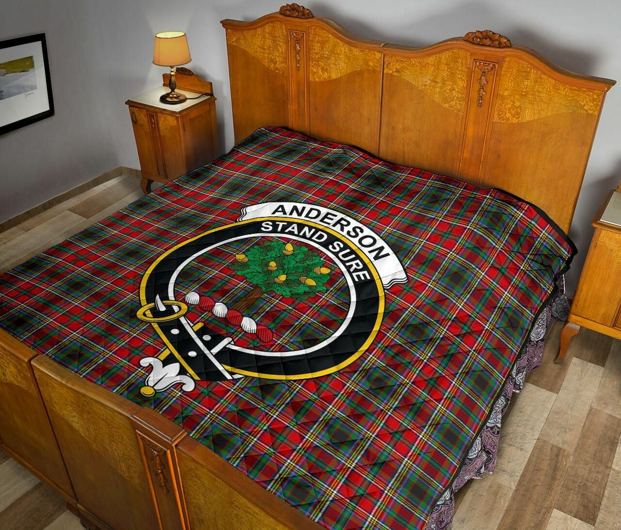 Anderson of Arbrake Tartan Classic Crest Premium Quilt