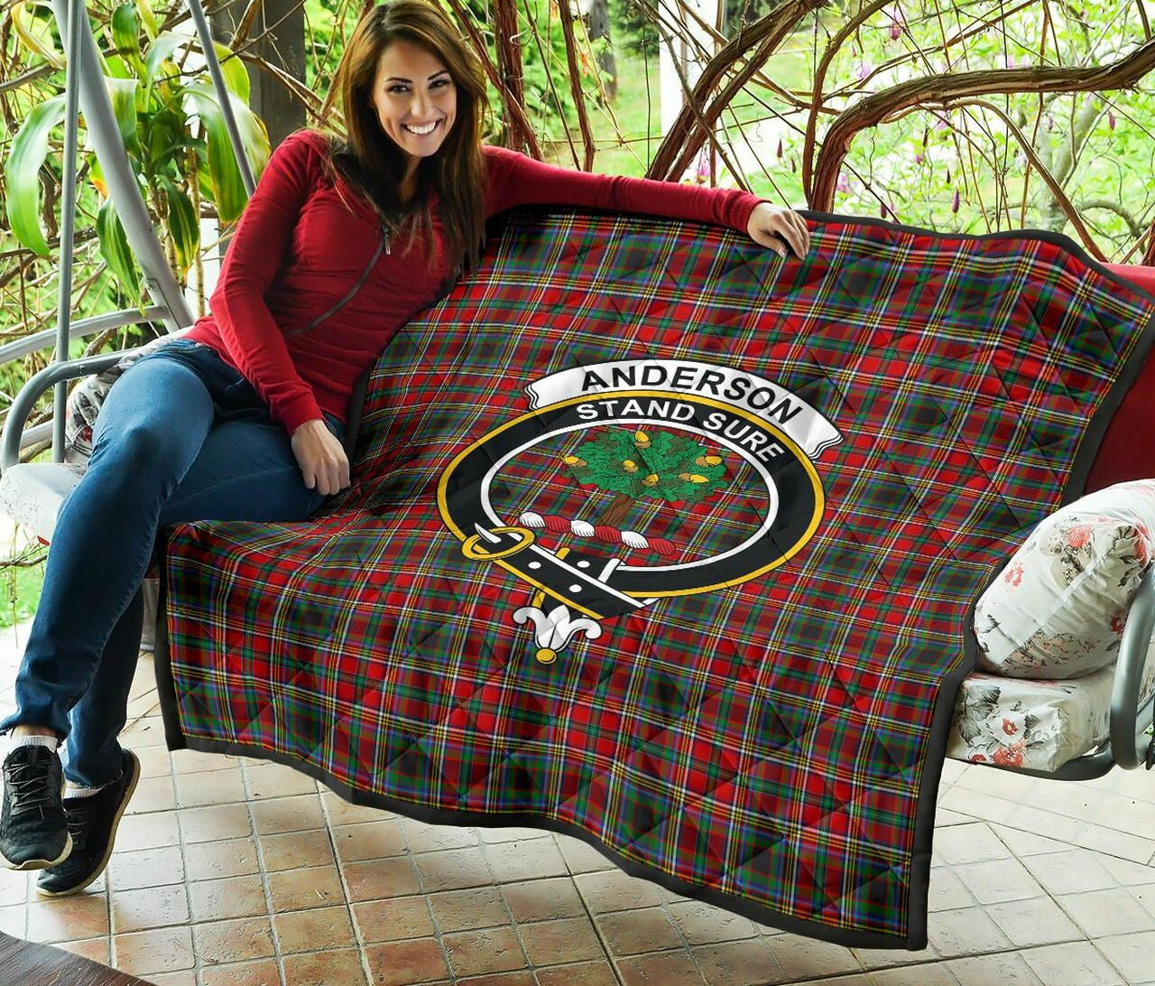 Anderson of Arbrake Tartan Classic Crest Premium Quilt