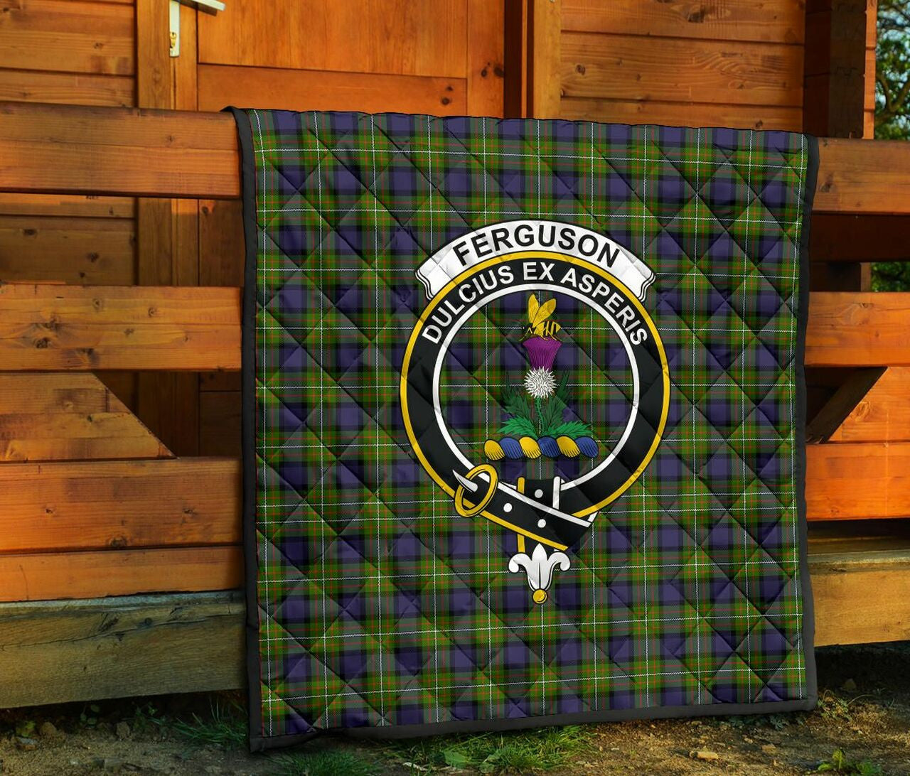 Fergusson Modern Tartan Classic Crest Premium Quilt