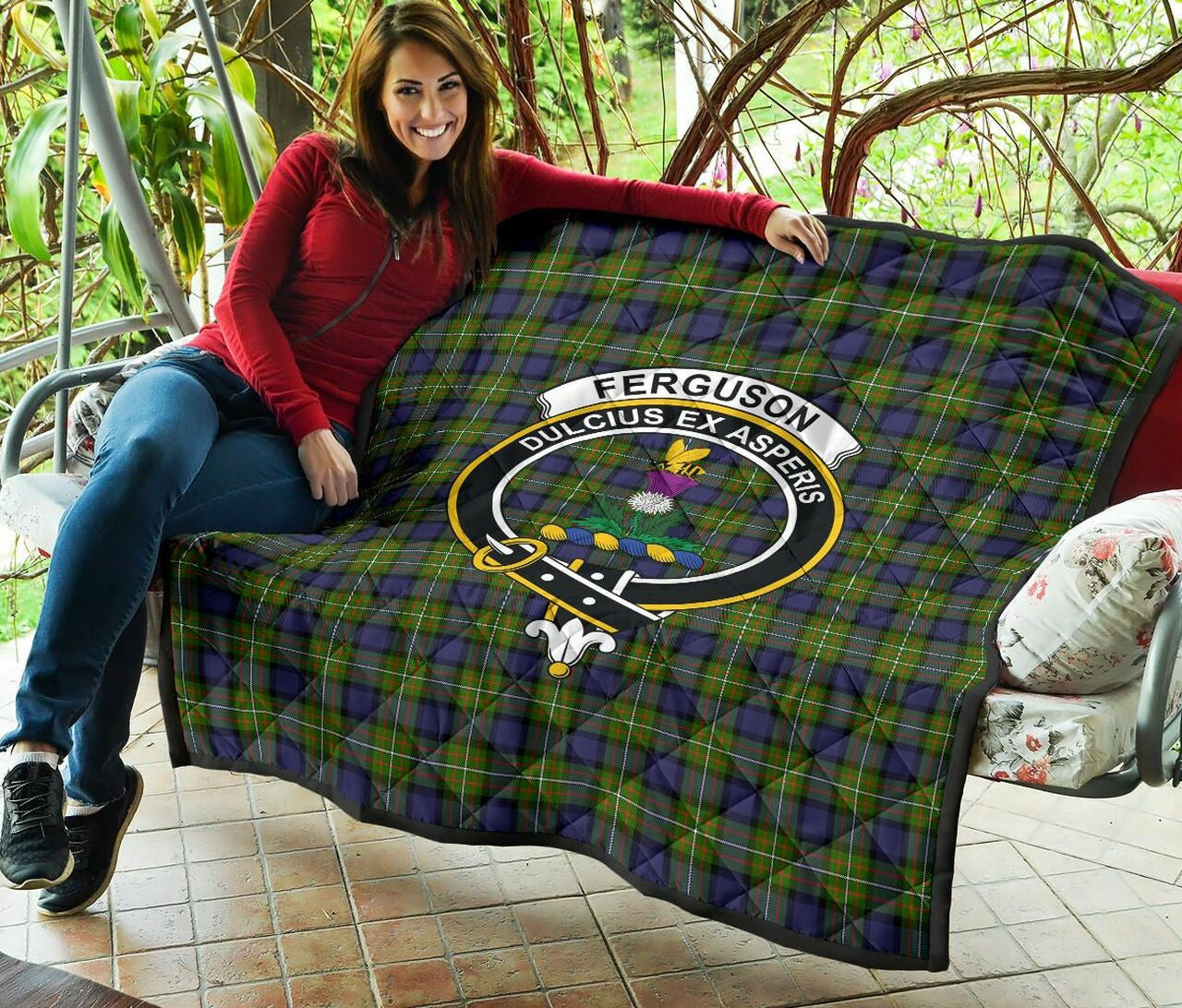 Fergusson Modern Tartan Classic Crest Premium Quilt