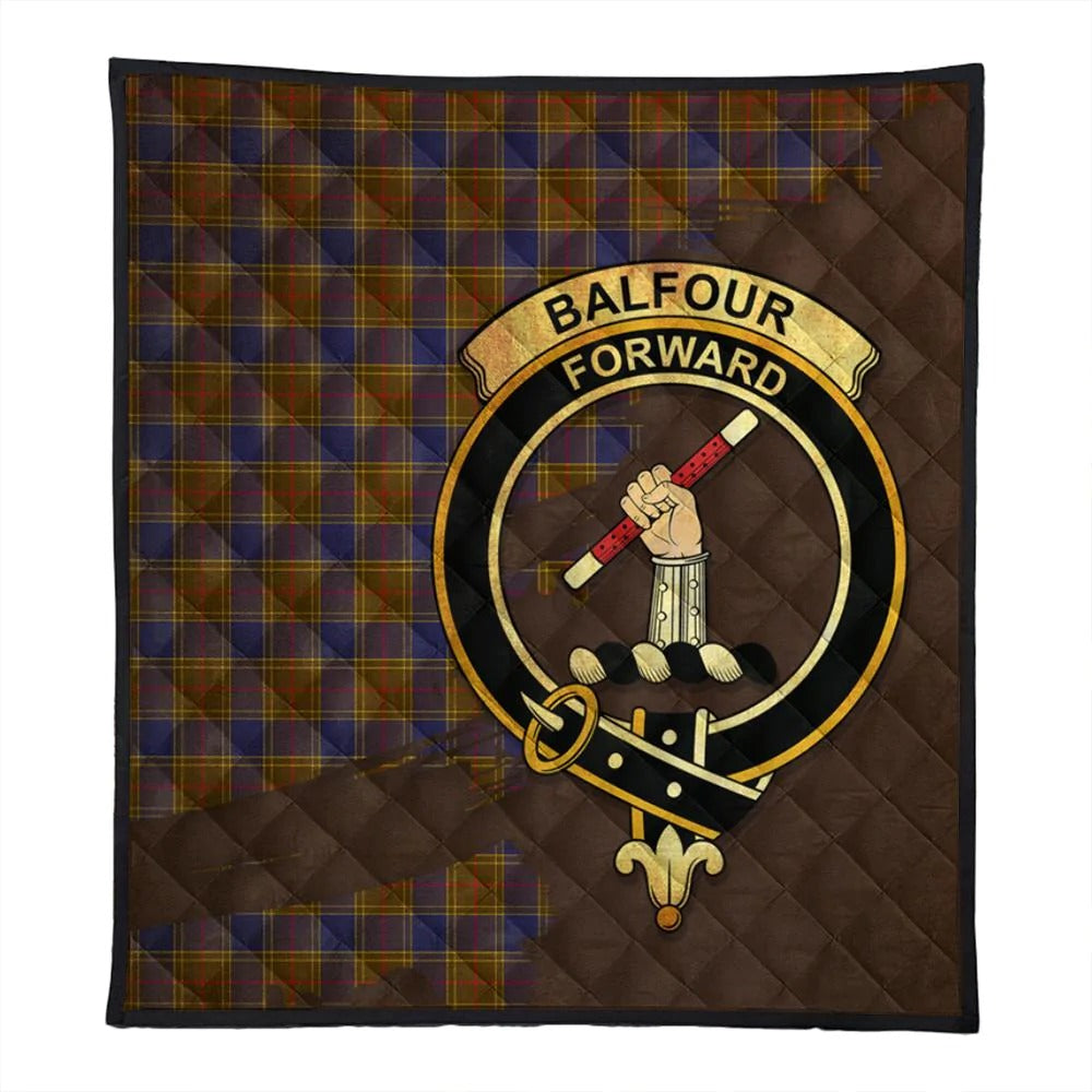 Balfour Modern Tartan Crest Premium Quilt Oldest Style