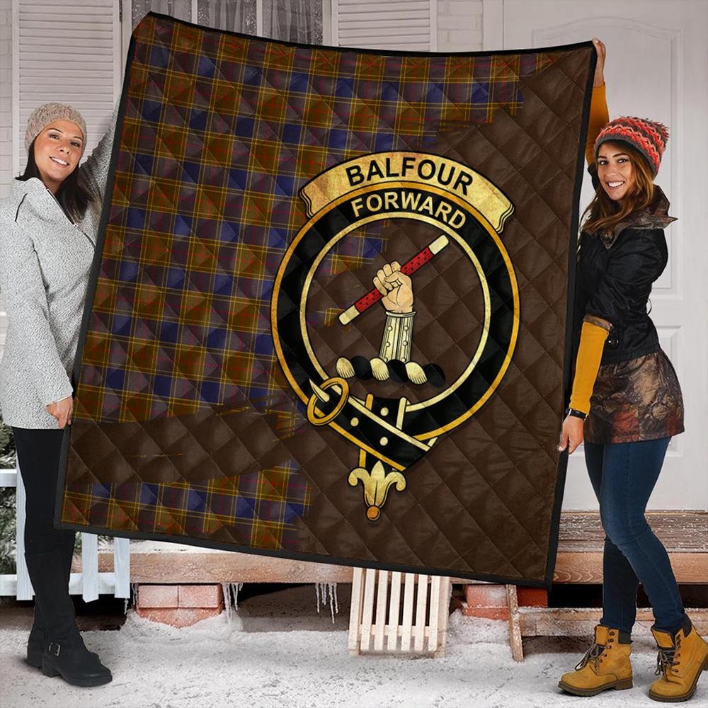 Balfour Modern Tartan Crest Premium Quilt Oldest Style