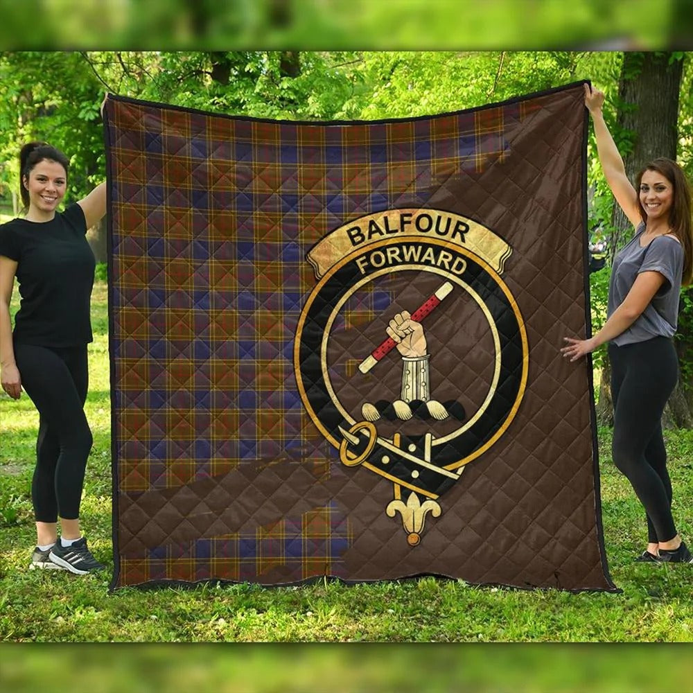 Balfour Modern Tartan Crest Premium Quilt Oldest Style