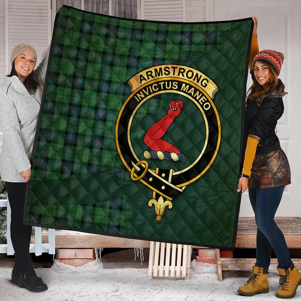 Armstrong Ancient Tartan Crest Premium Quilt Oldest Style