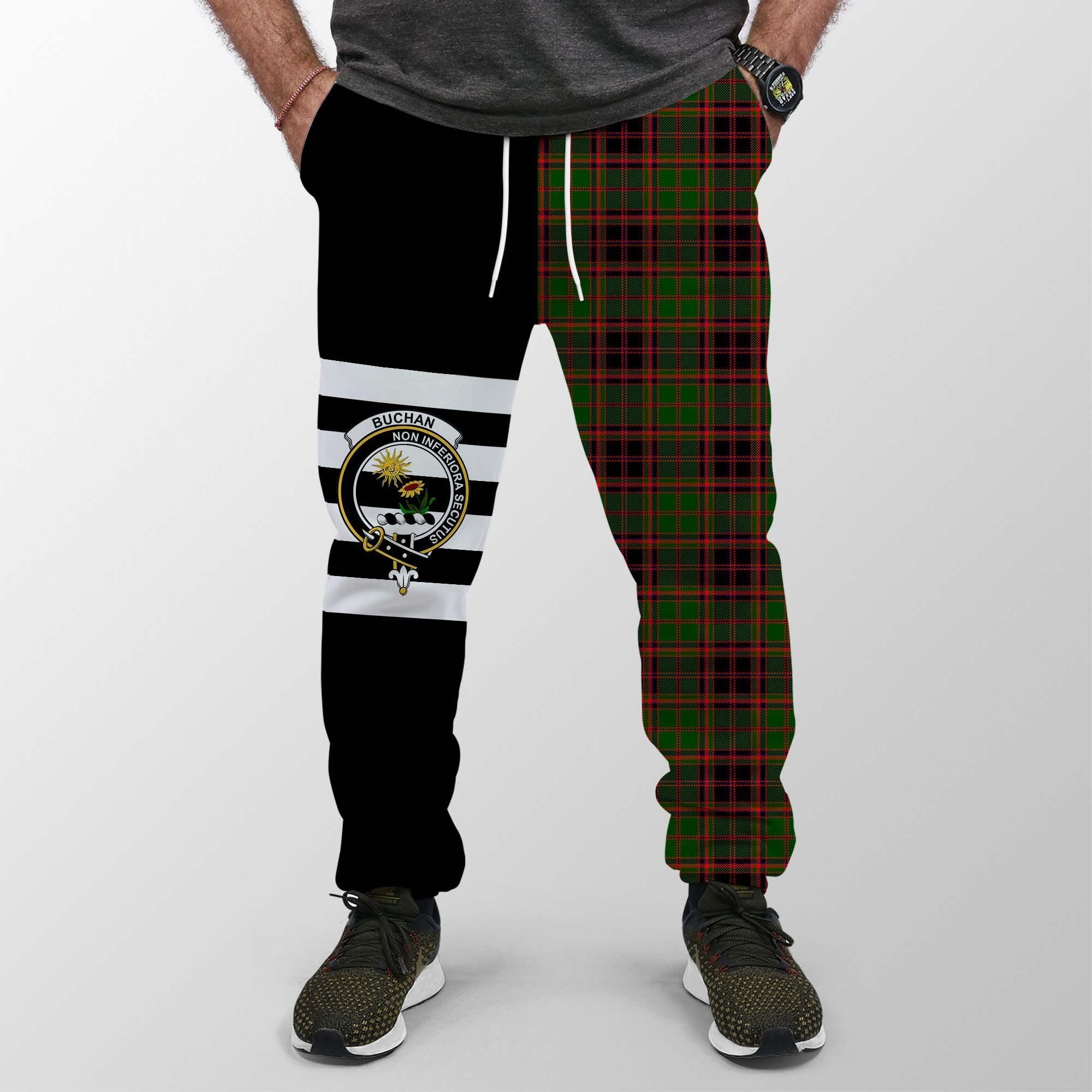 Buchan Tartan Sweatpant Badge Mix Half Style