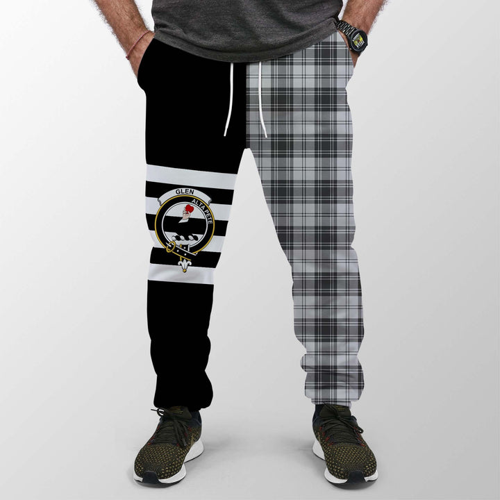 Glen Tartan Sweatpant Badge Mix Half Style