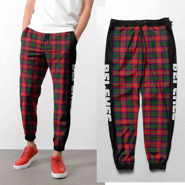 Belshes Tartan Sweatpants All Over Print Style