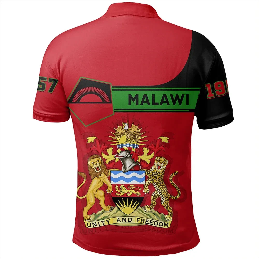 Custom Malawi Polo Shirt Pentagon Style