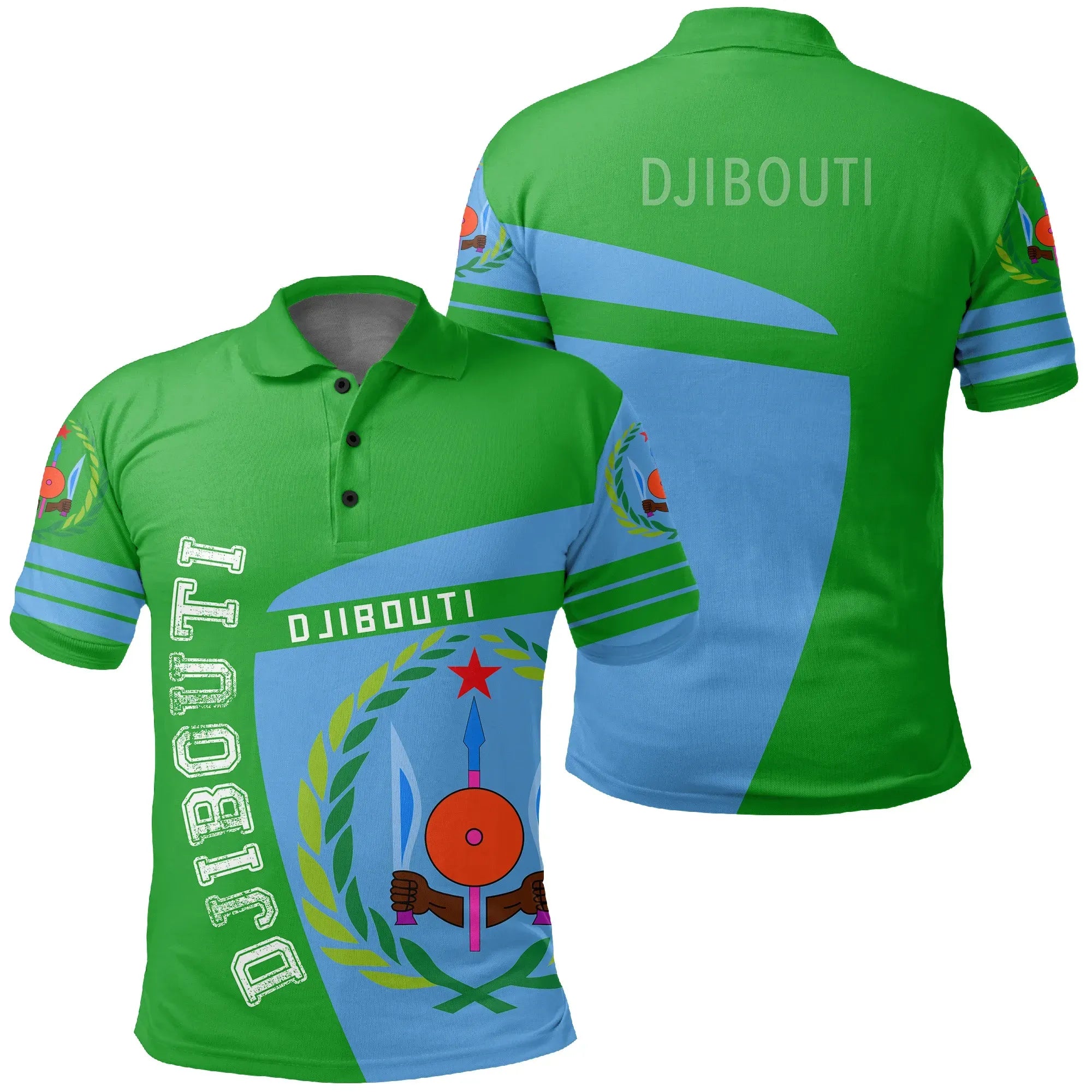 Djibouti Polo Shirt Sport Premium