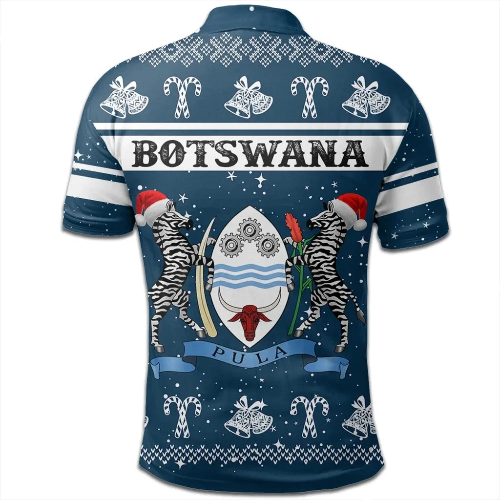 Botswana Polo Shirt Christmas