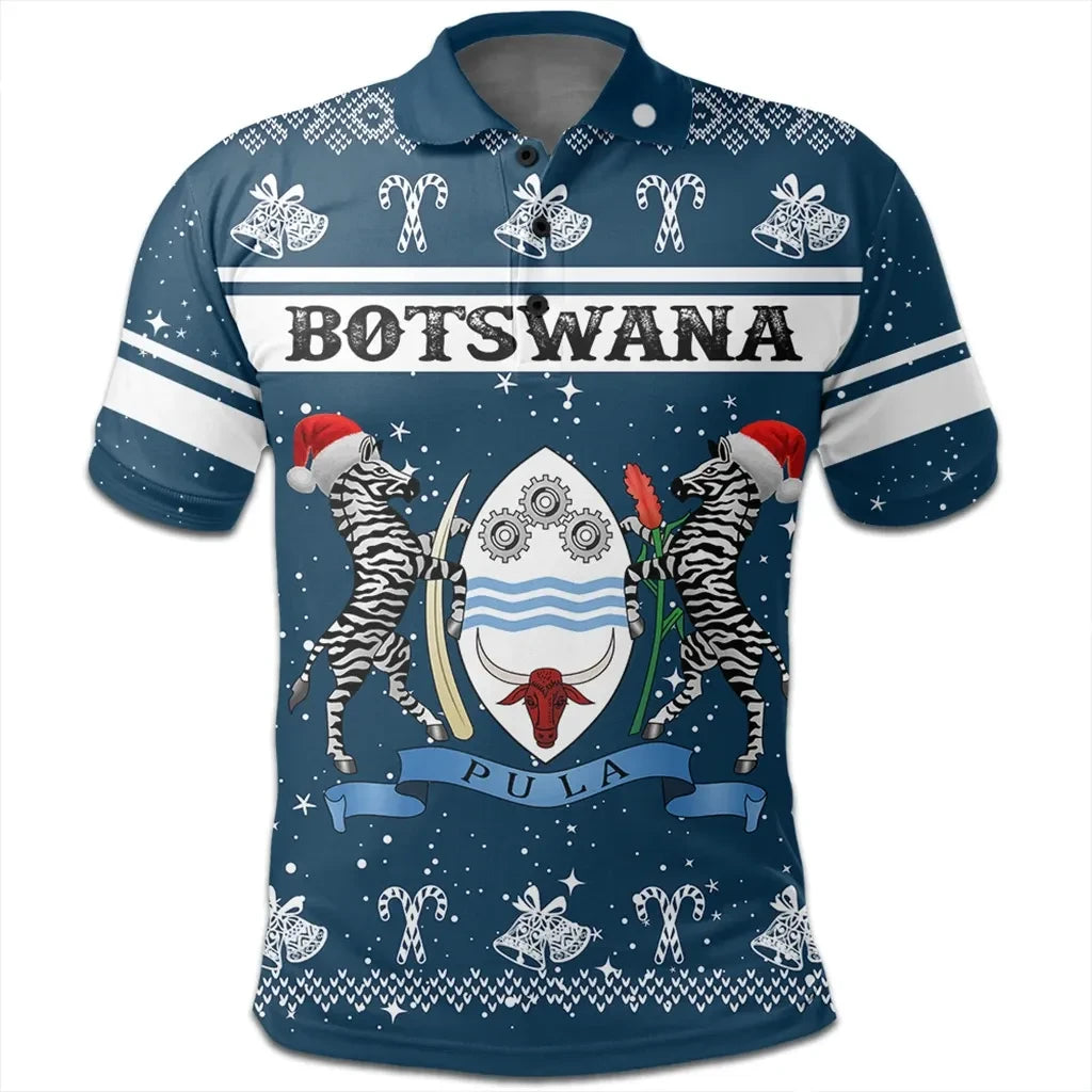 Botswana Polo Shirt Christmas