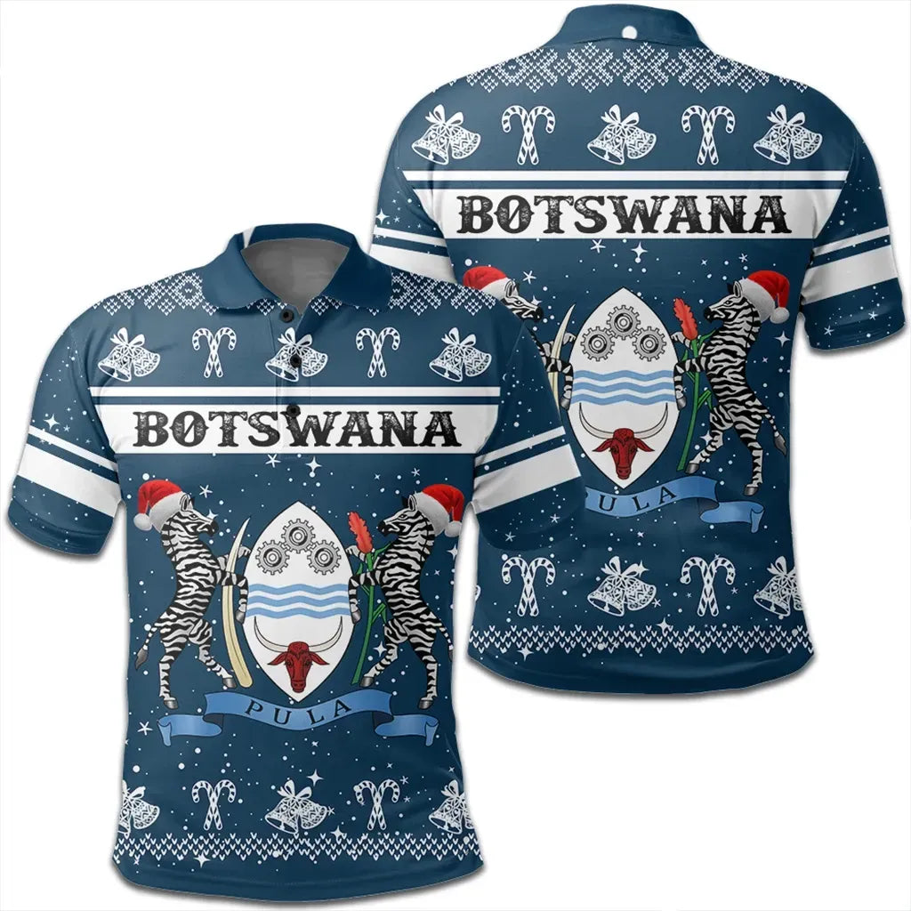 Botswana Polo Shirt Christmas