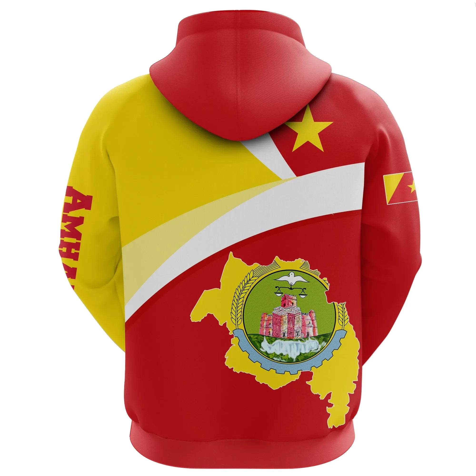 Amhara Flag Maps Red Pullover