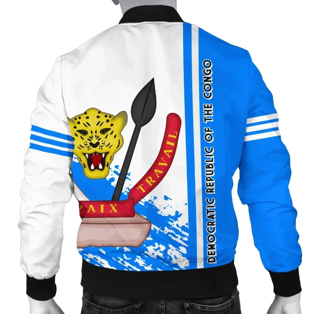 Democratic Republic Of The Congo Bomber Jacket Quarter Style