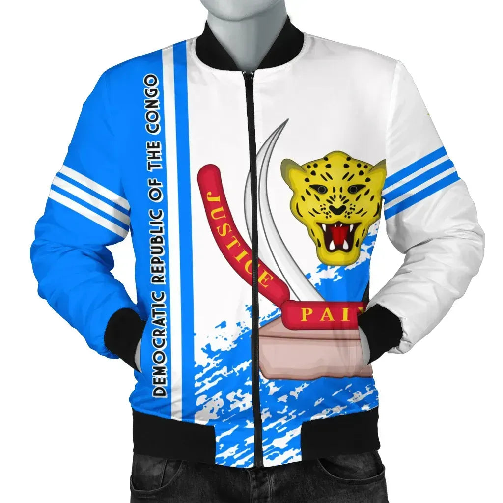 Democratic Republic Of The Congo Bomber Jacket Quarter Style