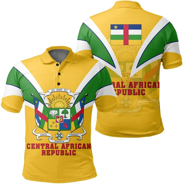 Central African Republic Polo Shirt Tusk Style