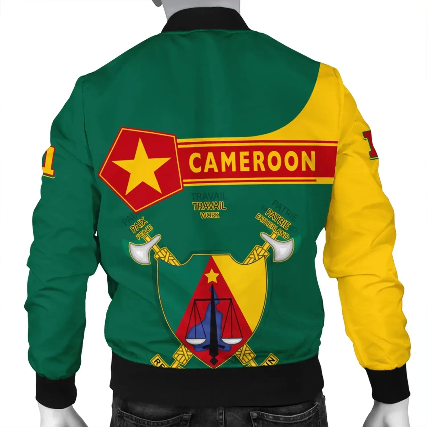 Custom Cameroon Bomber Jacket Pentagon Style