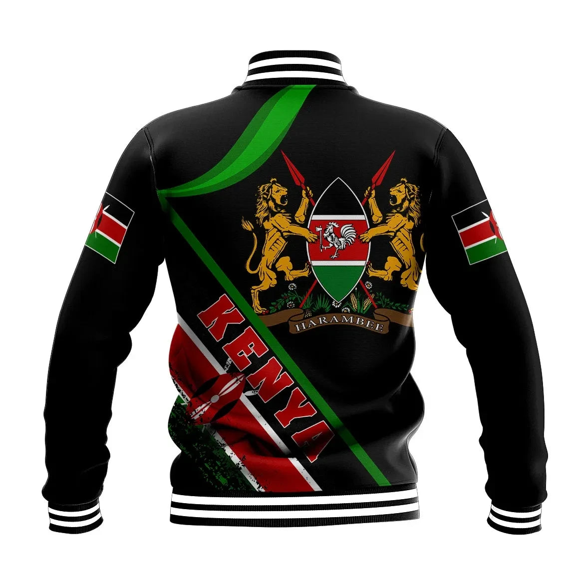 Africa Jacket - Kenya Texas Baseball Jacket9