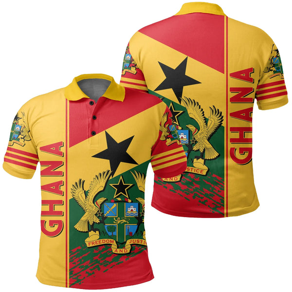 Ghana Polo Shirt Quarter Style