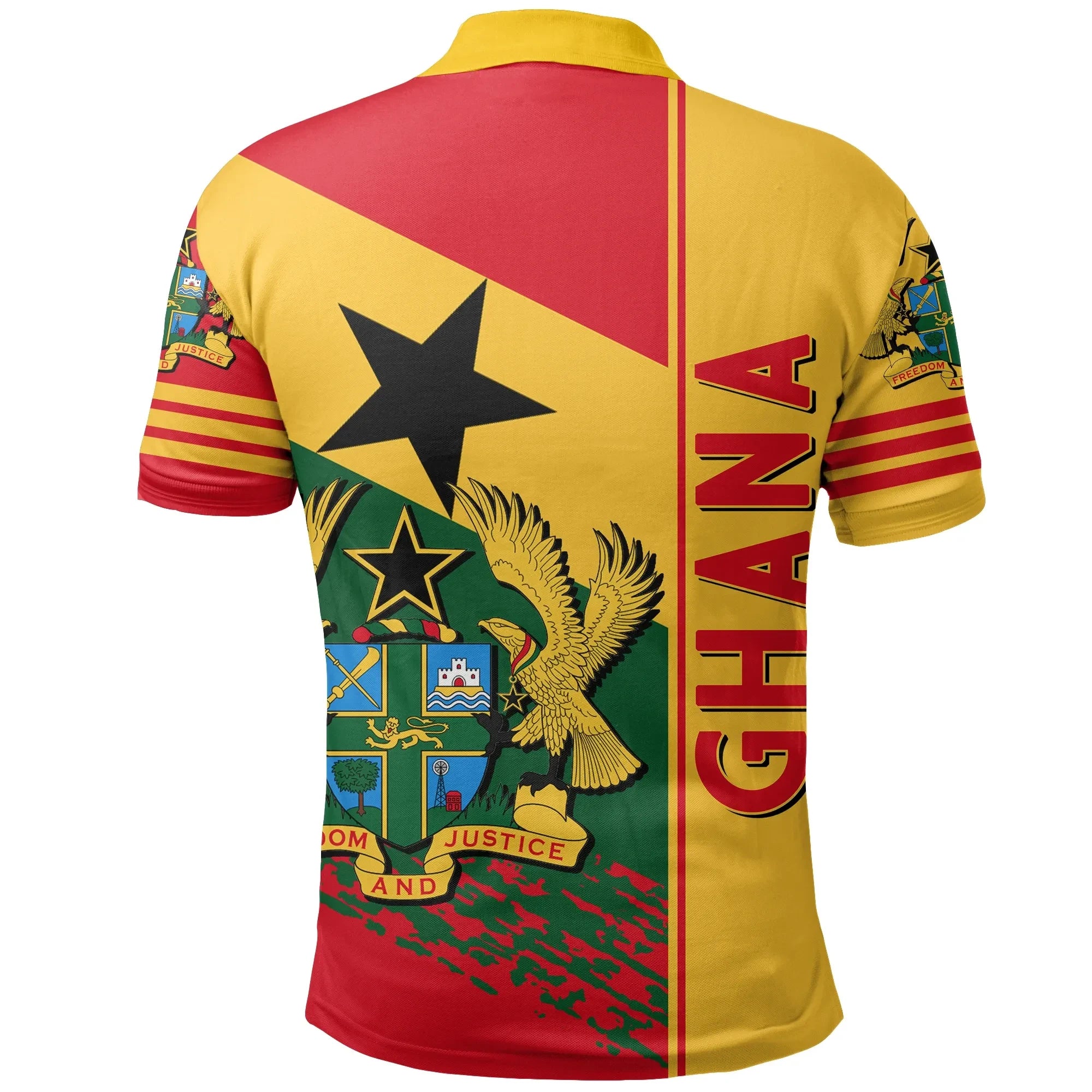 Ghana Polo Shirt Quarter Style