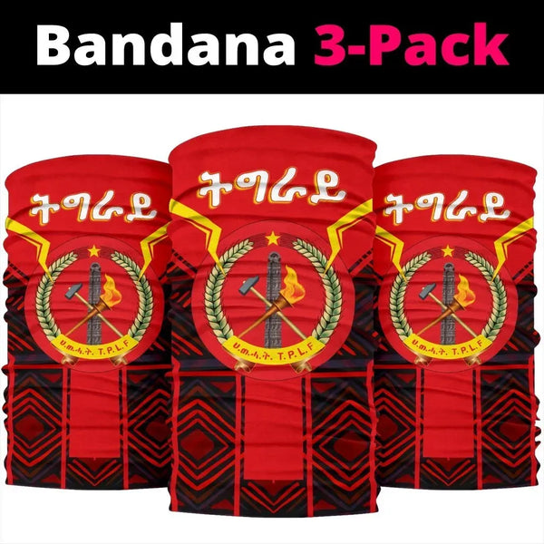 Africa Zone Bandana Multi-Functional - Tigray Coat Of Arms New Bandana 3-Pack