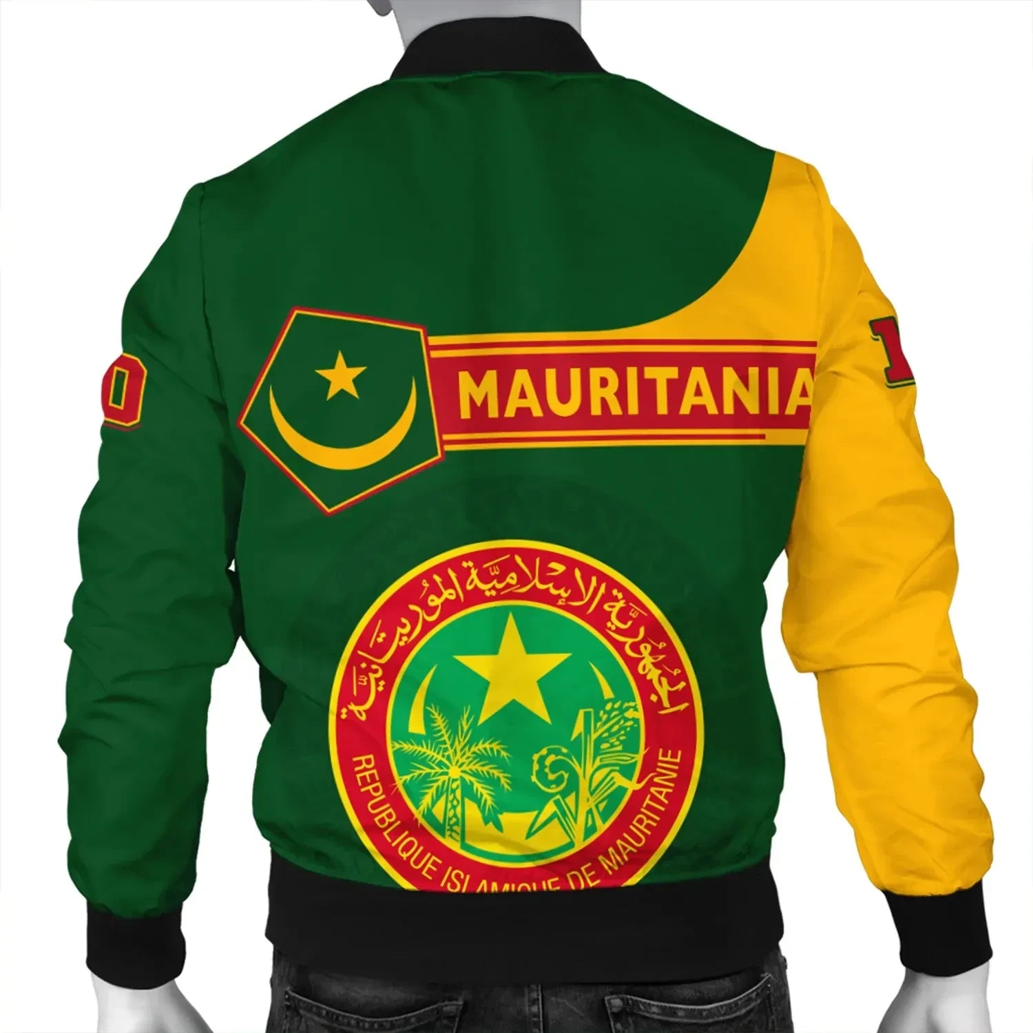 Custom Mauritania Bomber Jacket Pentagon Style