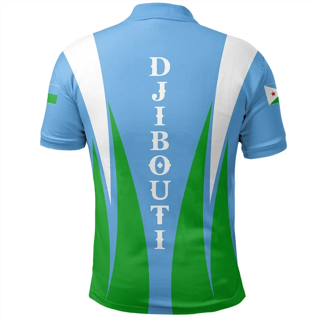 Djibouti Polo Shirt Apex Style