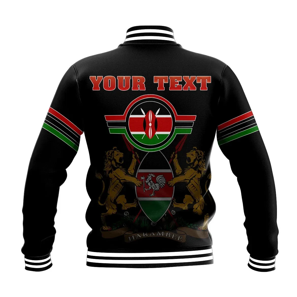 Africa Jacket - Kenya Grunge Baseball Jacket9