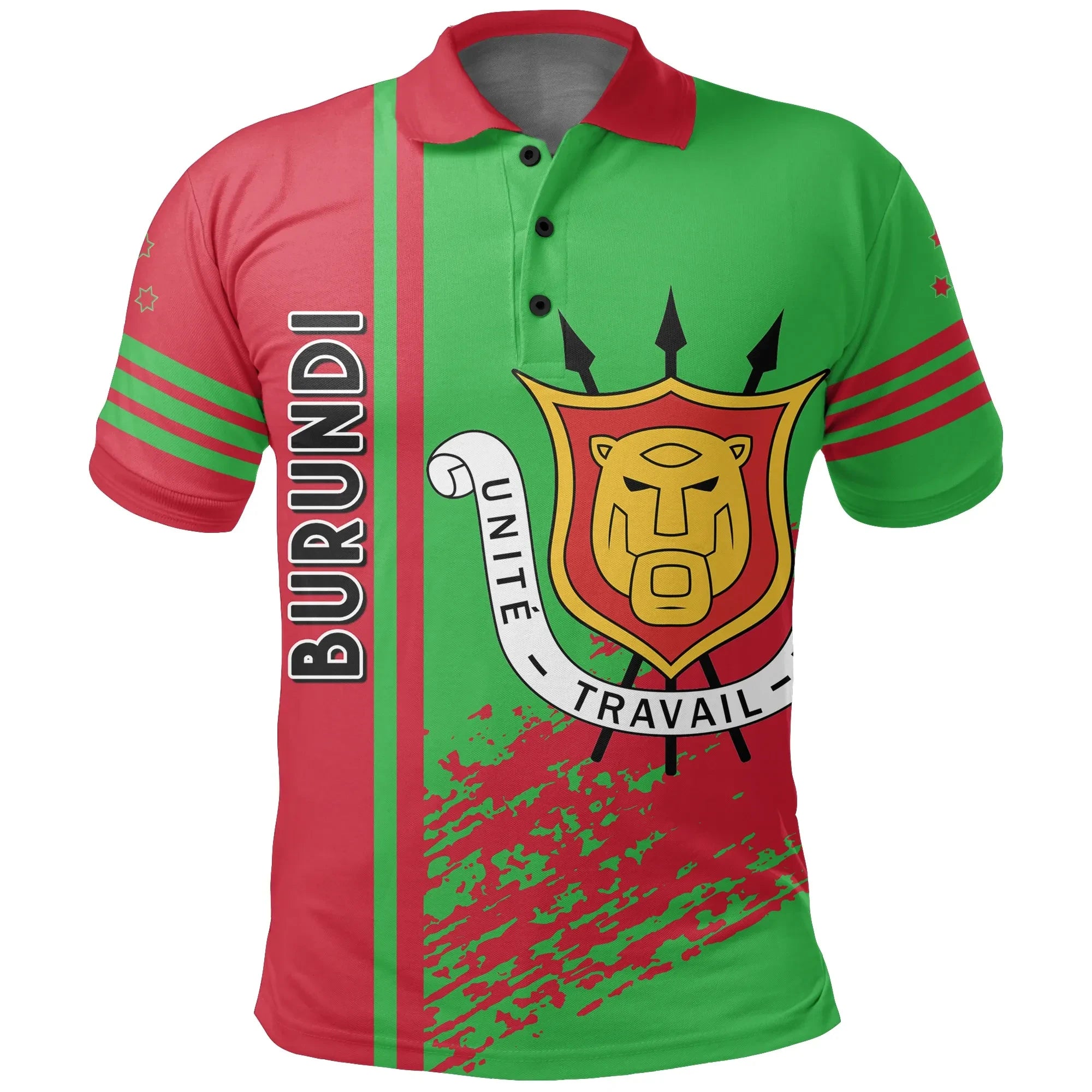 Burundi Quarter Style Polo Shirt