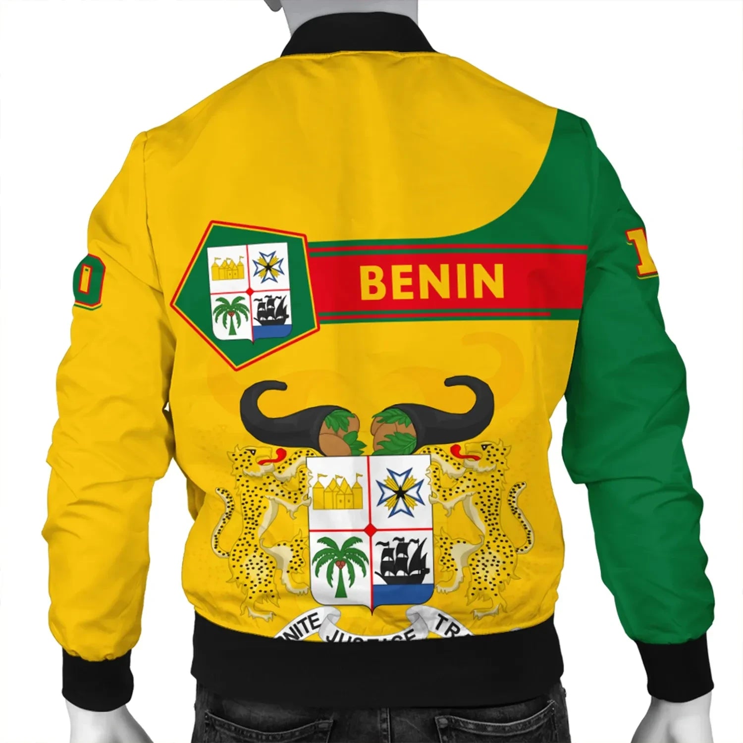 Custom Benin Bomber Jacket Pentagon Style