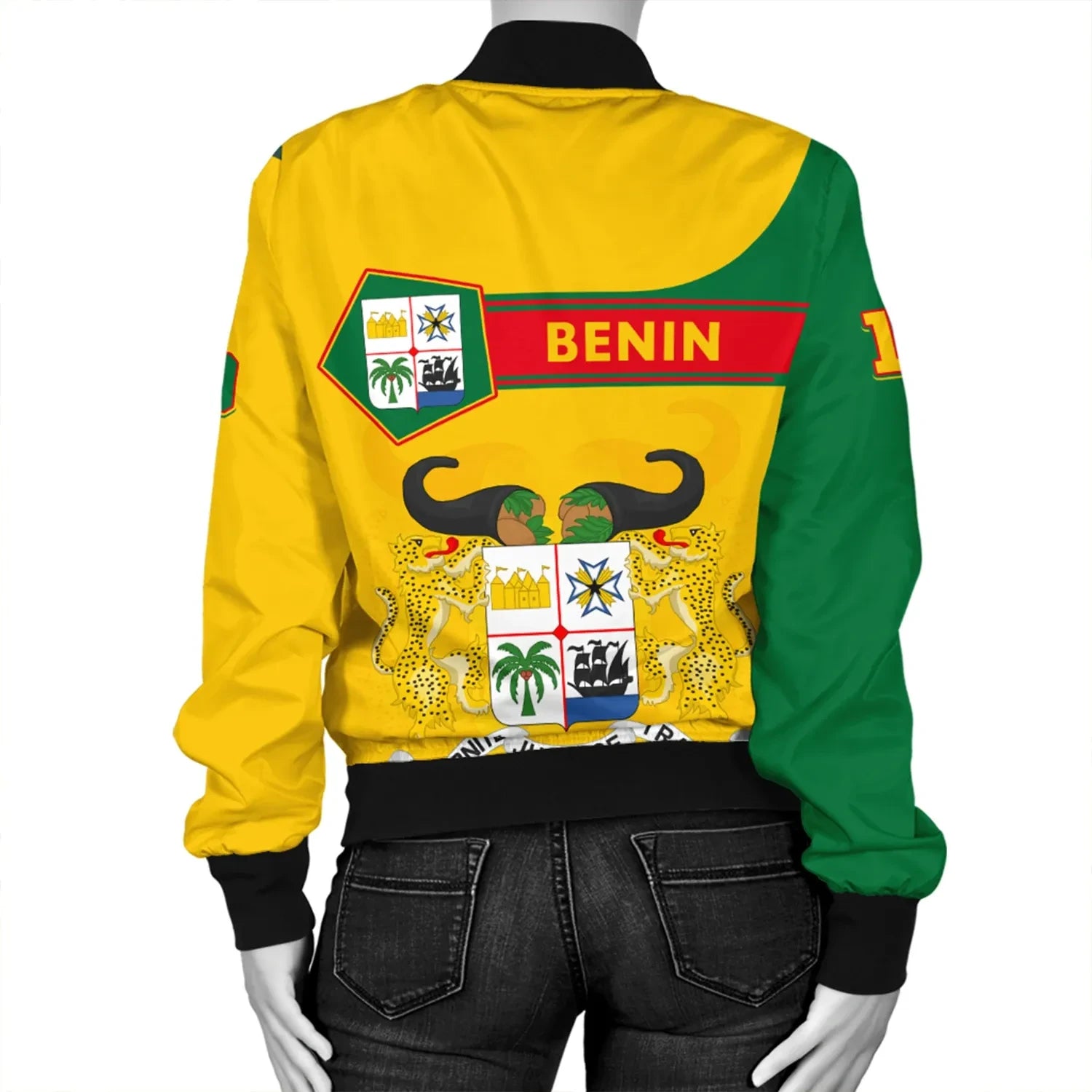 Custom Benin Bomber Jacket Pentagon Style