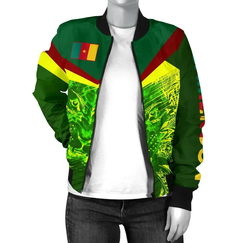 Cameroon Lion Women's Bomber Jacket