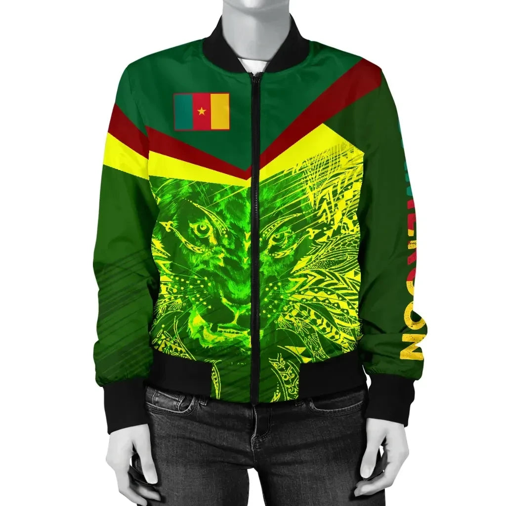 Cameroon Lion Women's Bomber Jacket