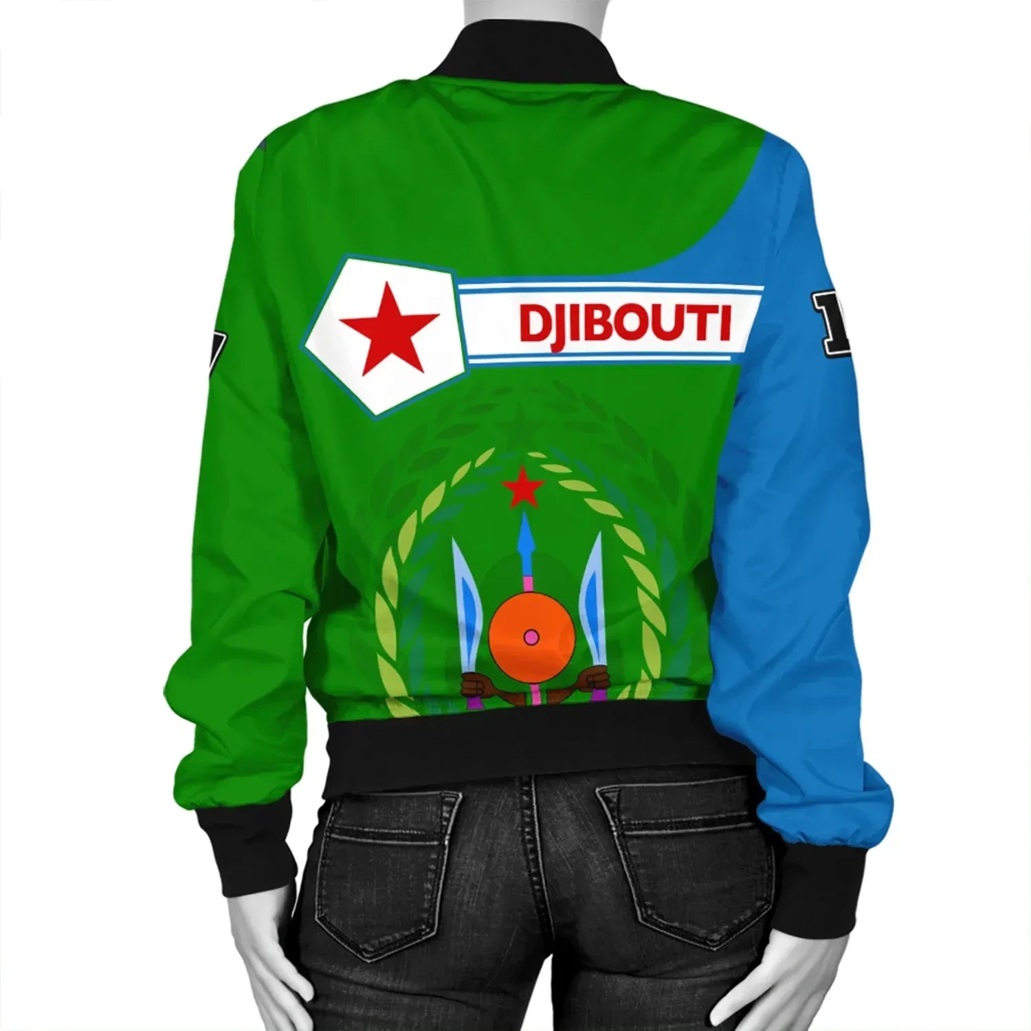 Custom Djibouti Bomber Jacket Pentagon Style