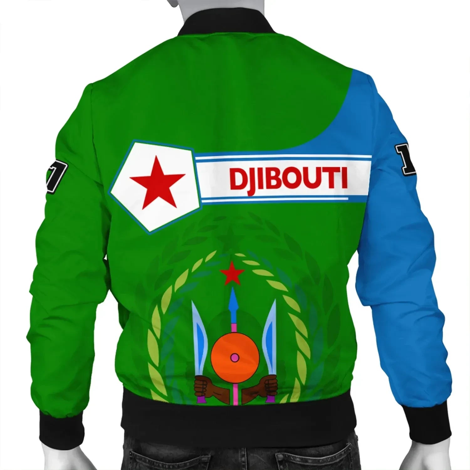 Custom Djibouti Bomber Jacket Pentagon Style