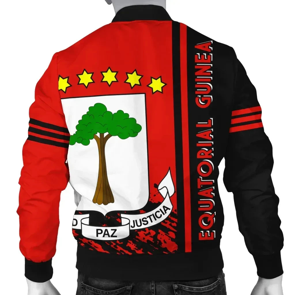 Equatorial Guinea Bomber Jacket Quarter Style