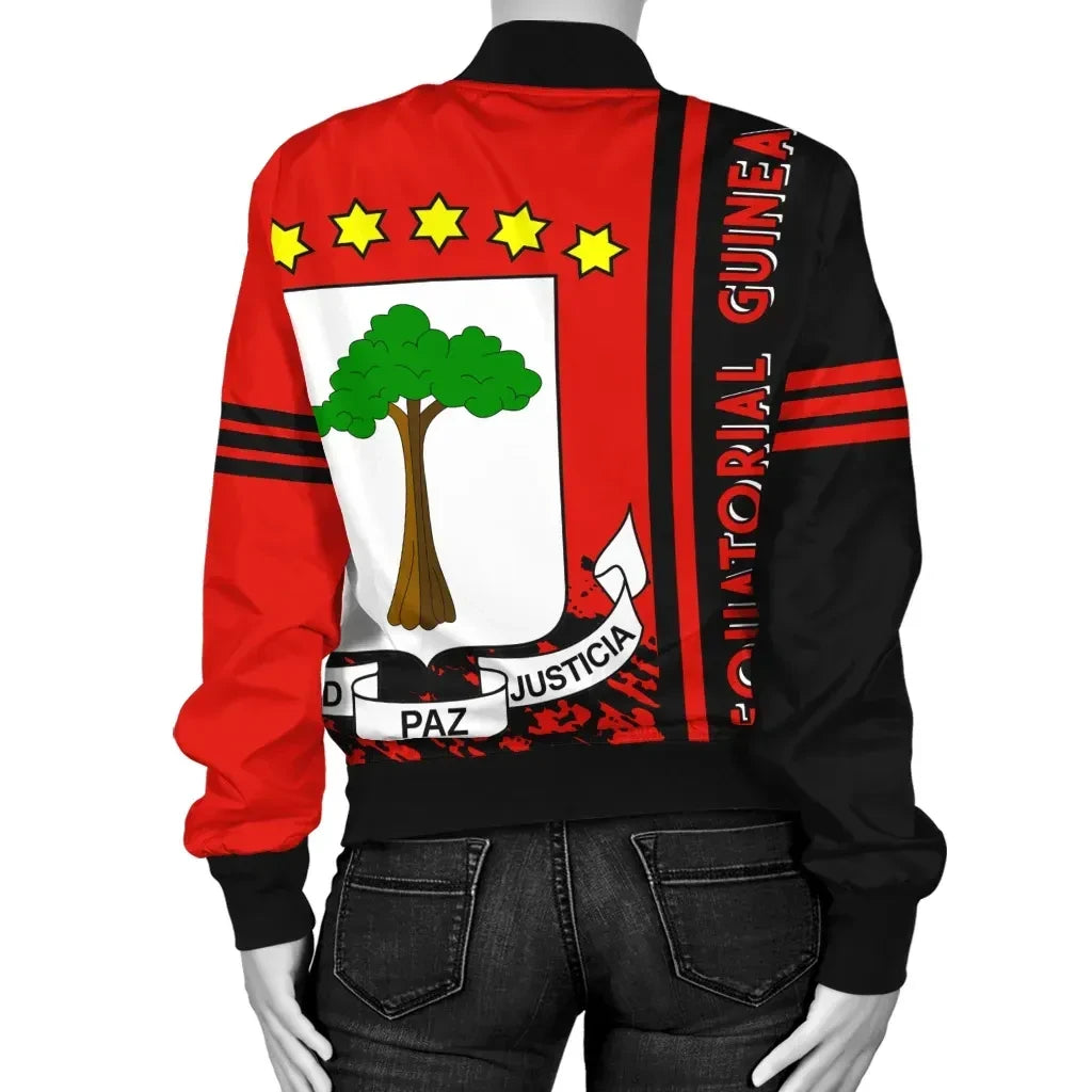 Equatorial Guinea Bomber Jacket Quarter Style