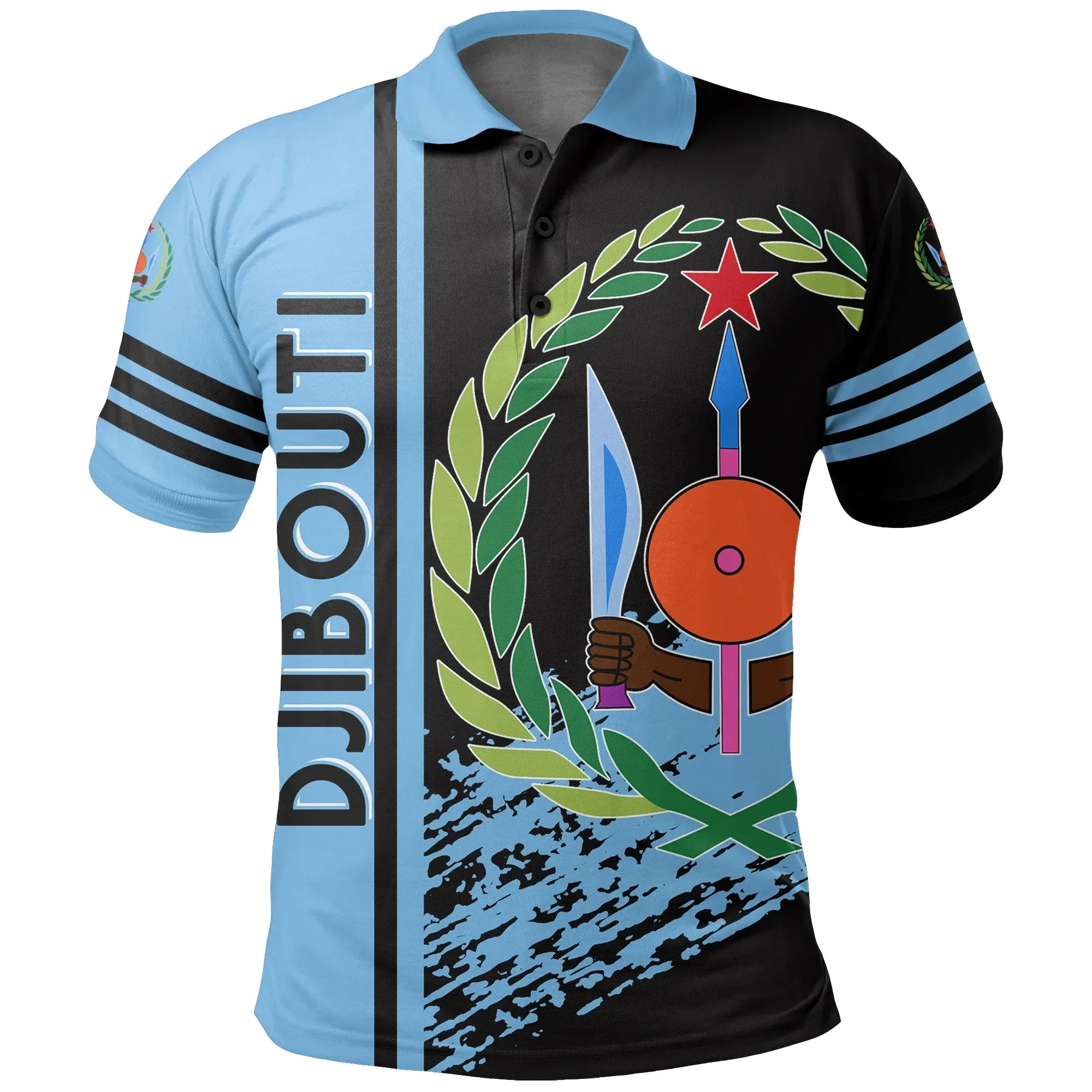 Djibouti Quarter Style Polo Shirt