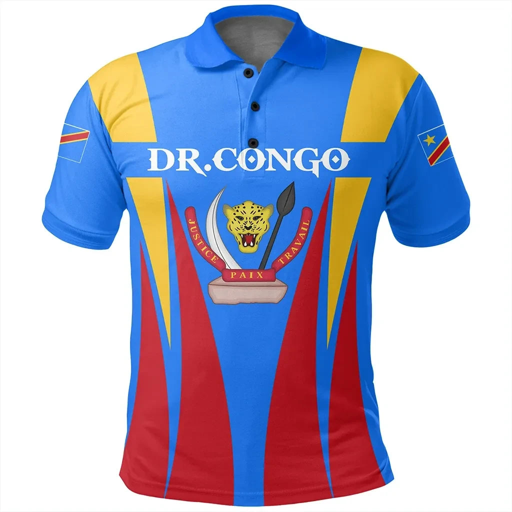 Democratic Republic of the Congo Polo Shirt Apex Style