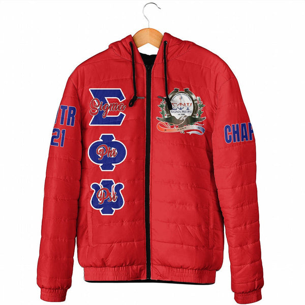 (Custom) Getteestore Jacket - Sigma Phi Psi Padded Hooded Jacket A31