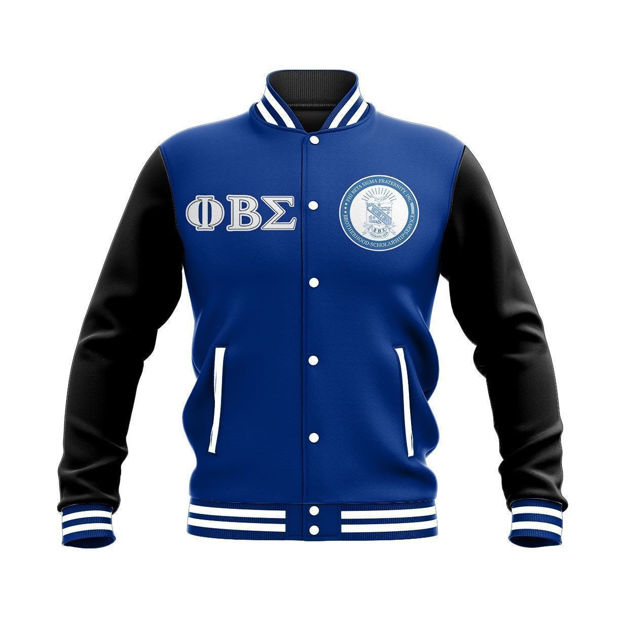 Fraternity Jacket - Phi Beta Sigma Brotherhood Baseball Jacket