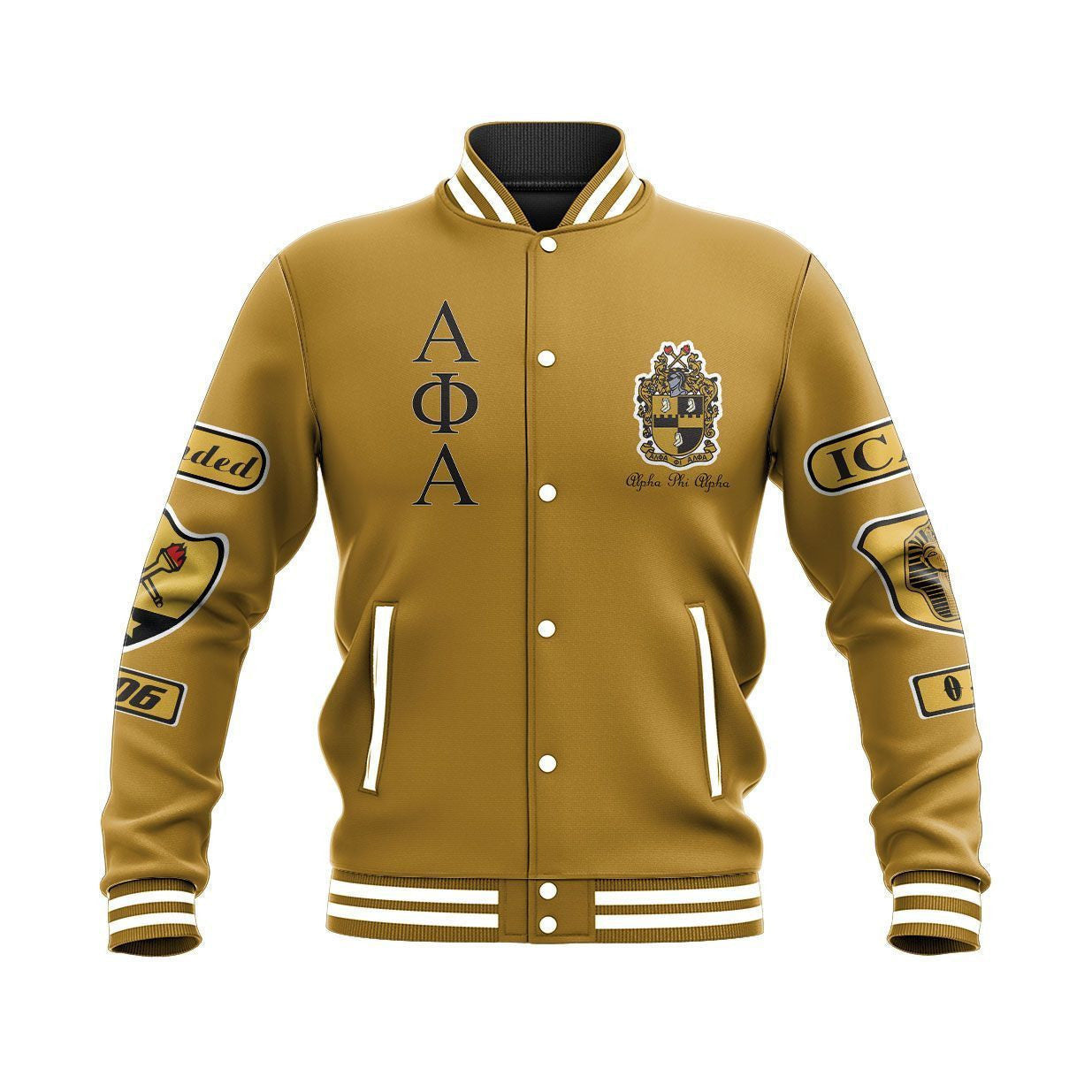 Fraternity Jacket - Osix Alpha Phi Alpha Baseball Jacket