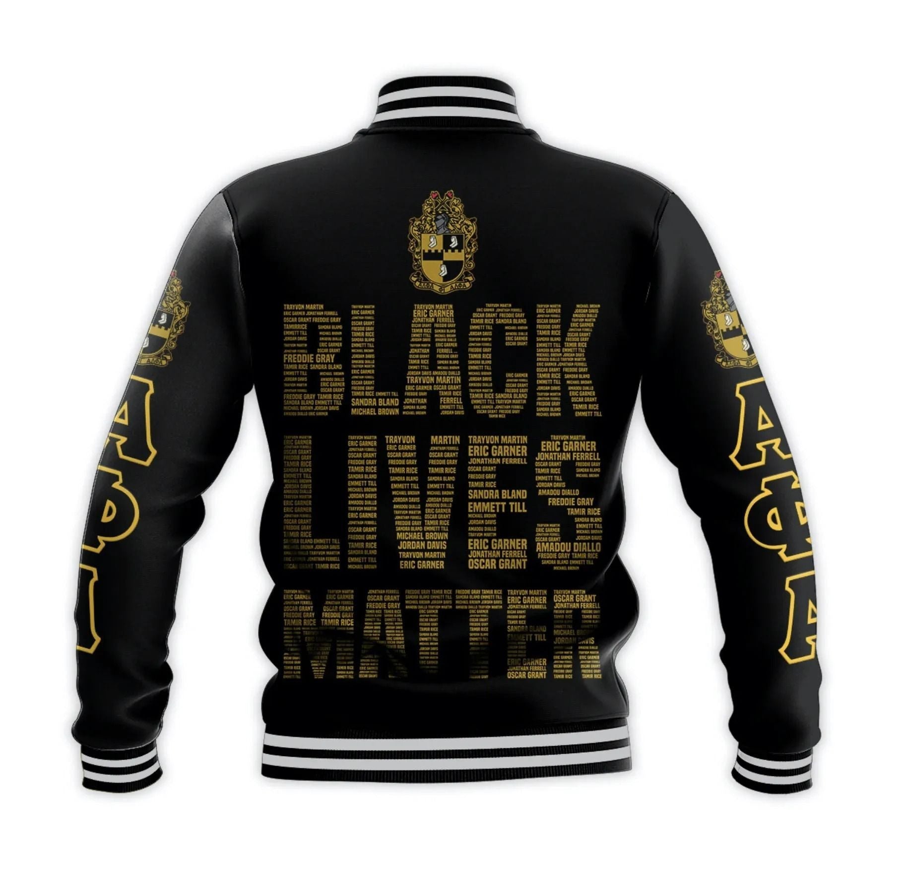 Fraternity Jacket - Alpha Phi Alpha Fraternity Black Lives Matter Baseball Jacket