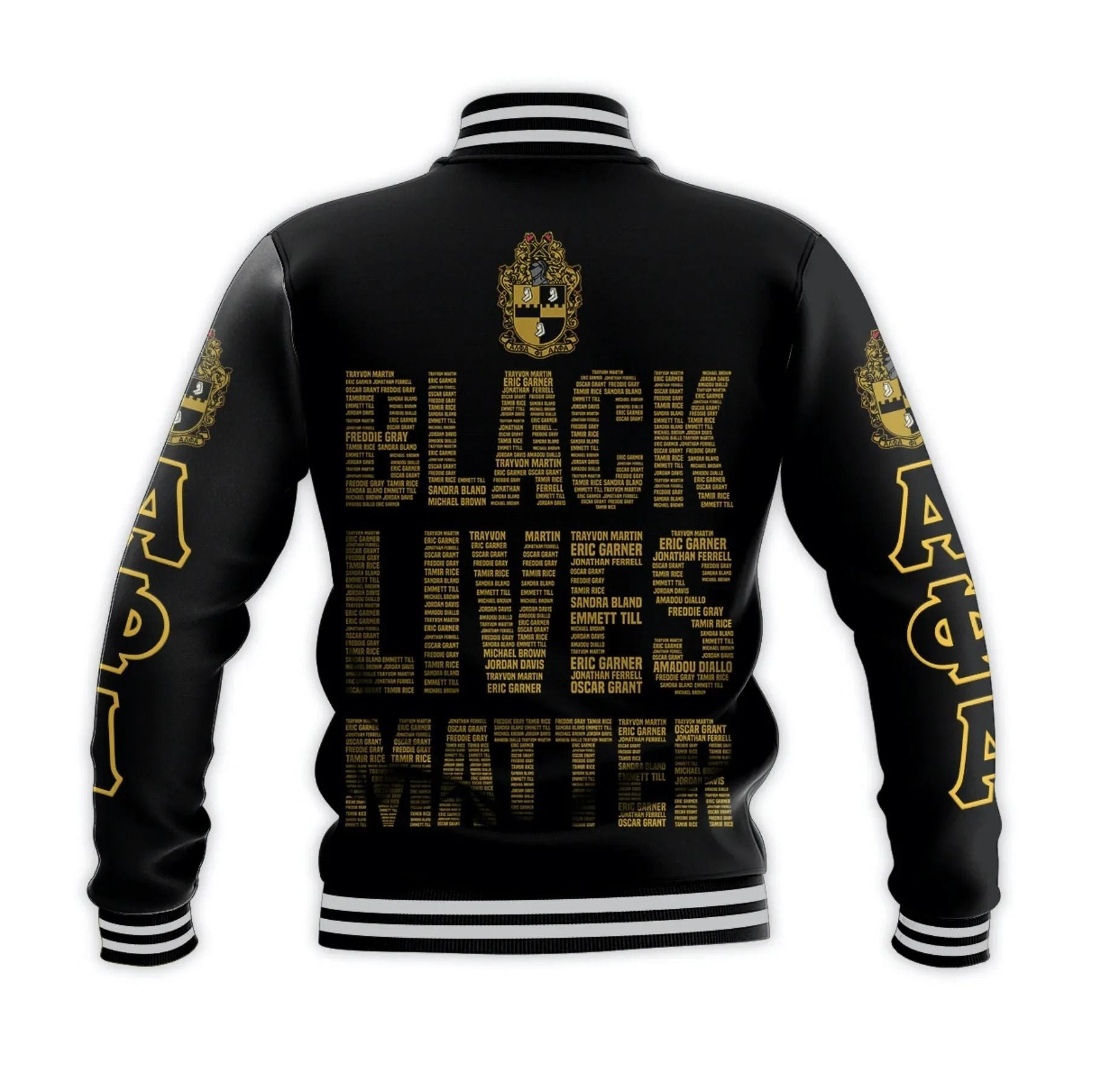 Fraternity Jacket - Alpha Phi Alpha Fraternity Black Lives Matter No.1 Baseball Jacket
